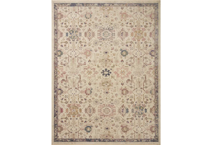 Giada 6'3" x 9' Ivory / Multi Rug by Reeds Rugs at Reeds Furniture