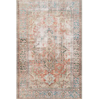 7'6" x 9'6" Terracotta / Sky Rug