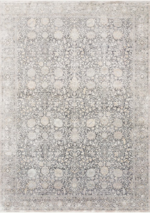 1'6" x 1'6"  Charcoal / Sand Rug