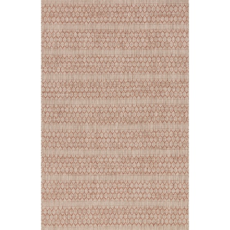 1'6" x 1'6"  Beige / Rust Rug