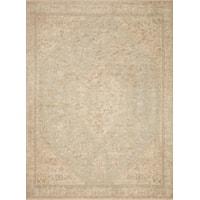 7'9" x 9'9" Ocean / Ivory Rug