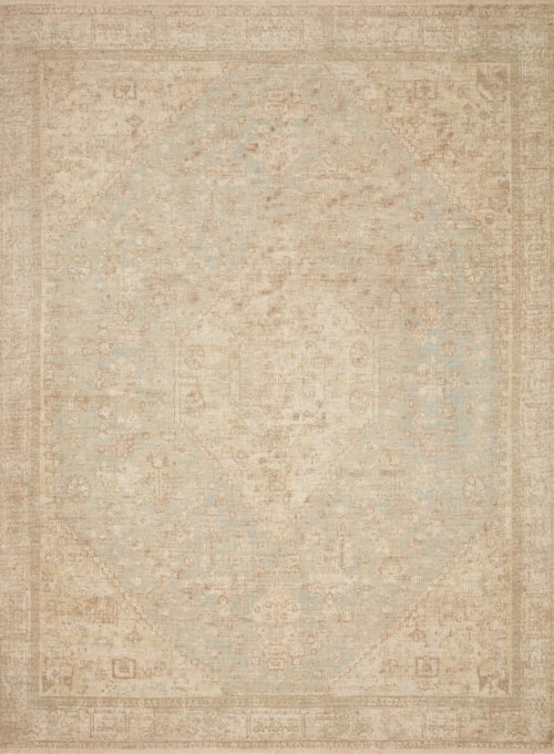 7'9" x 9'9" Ocean / Ivory Rug