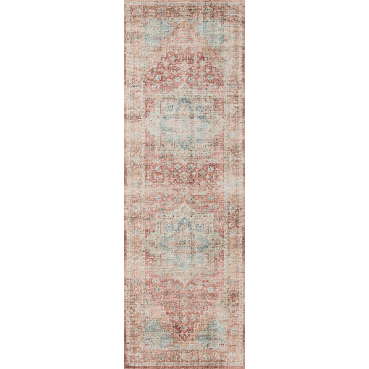 Reeds Rugs Heidi HEIDHEI 01TCAQ7696 7 6 X 9 6 Terracotta Aqua Reeds Rugs Heidi HEIDHEI 01TCAQ7696 7 6 X 9 6 Terracotta Aqua