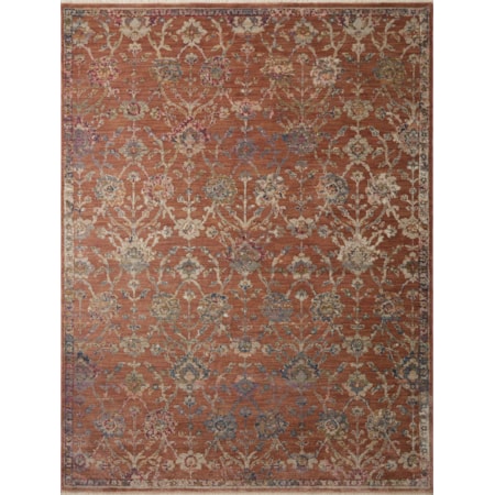 2'7" x 12'0" Terracotta / Multi Rug