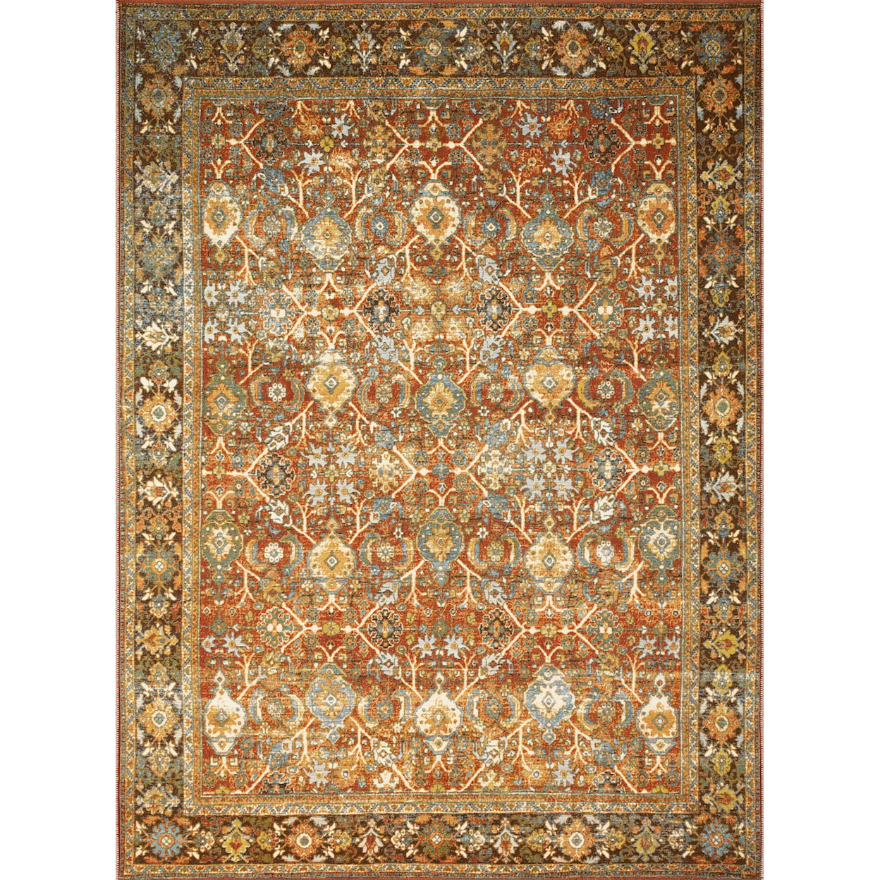 Loloi Rugs Sebastian 2'5" x 7'8" Red / Multi Rug