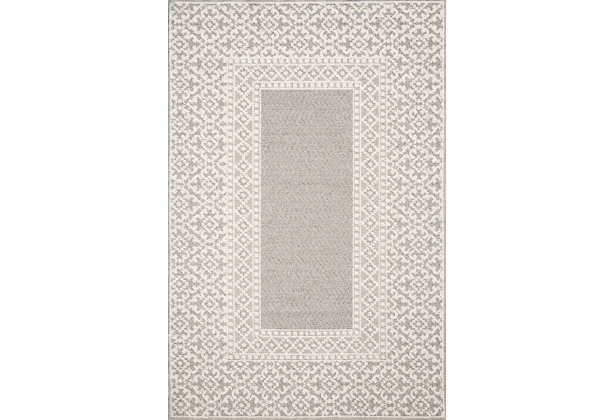 Cole 7'10" x 10'1" Grey / Ivory Rug by Reeds Rugs at Reeds Furniture