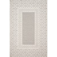 9'6" x 12'8" Grey / Ivory Rug