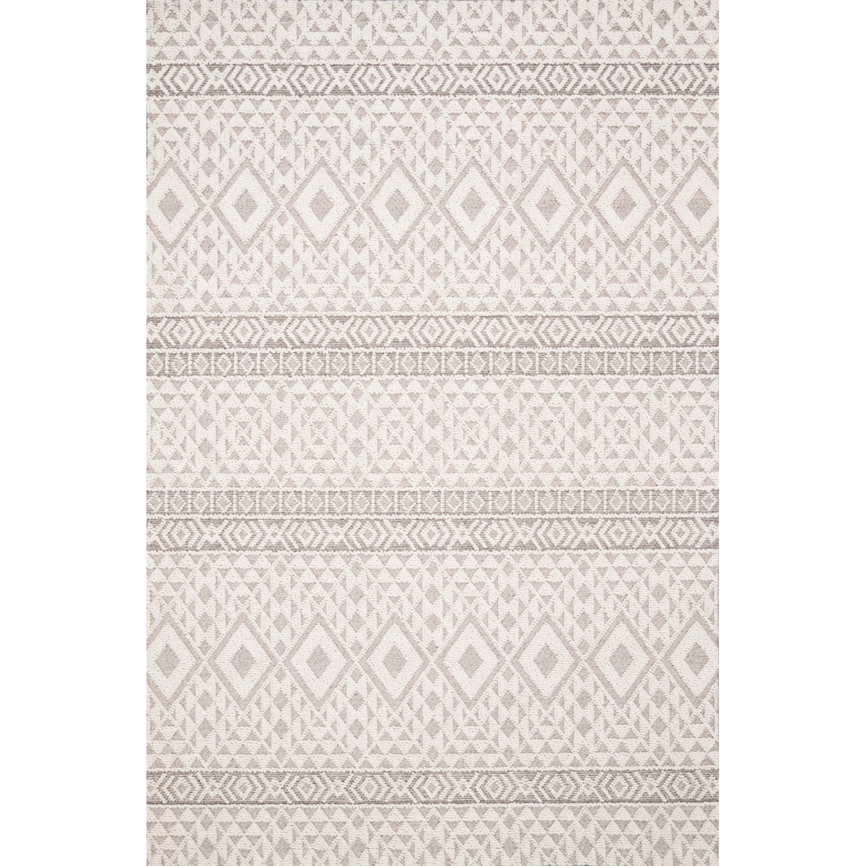 Loloi Rugs Cole 9'6" x 12'8" Silver / Ivory Rug