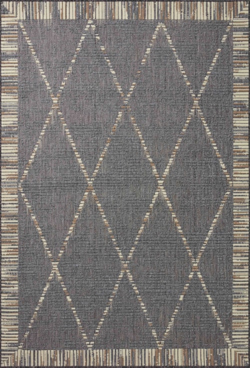 9'2" x 12'2" Slate / Multi Rug