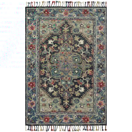 5'0" x 7'6" Navy / Blue Rug