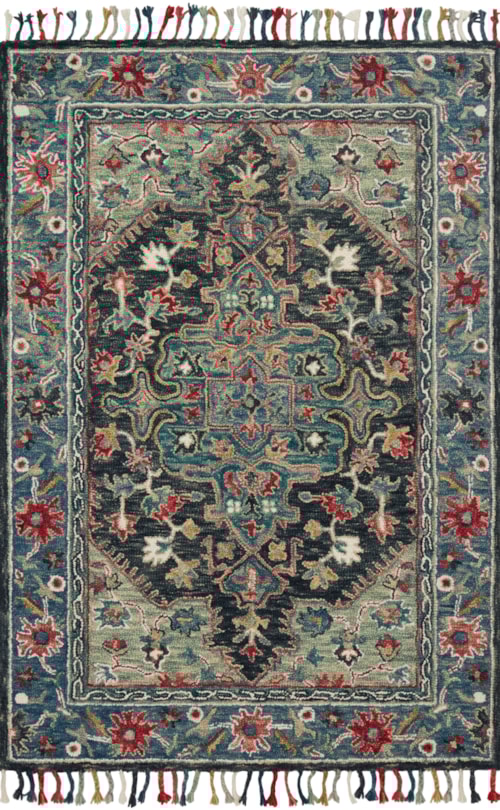 7'9" x 9'9" Navy / Blue Rug