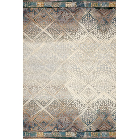 7'10" x 11'2" Ivory / Mediterranean Rug