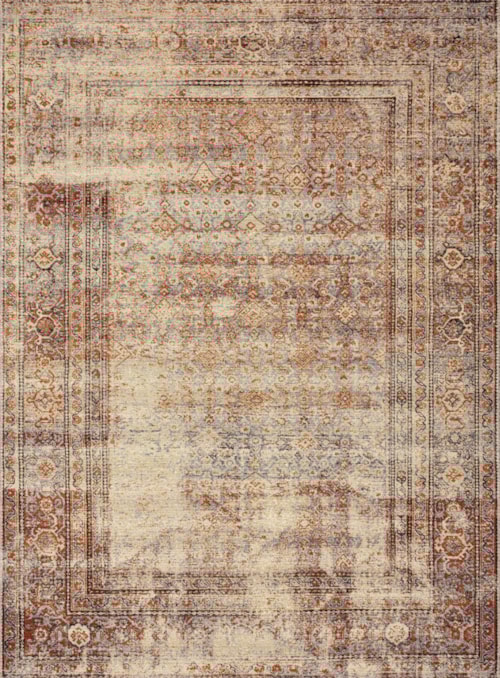 1'6" x 1'6"  Natural / Brick Rug