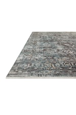 Loloi Rugs Bonney 18" x 18" Charcoal / Spice Sample Rug
