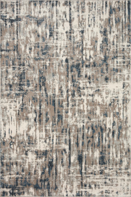 18" x 18" Stone / Blue Sample Rug