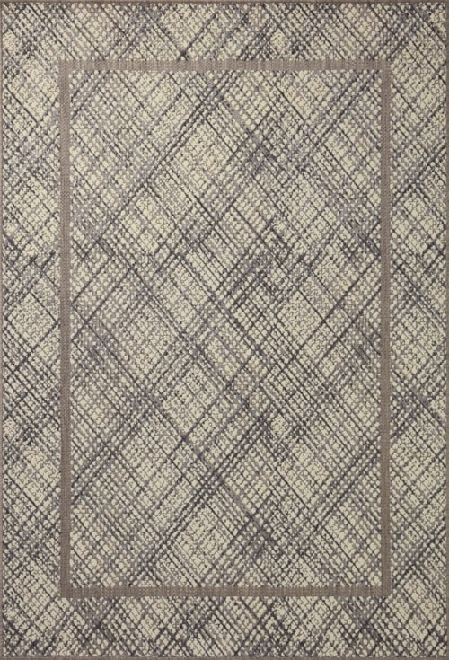 2'3" x 7'7" Ivory / Charcoal Rug