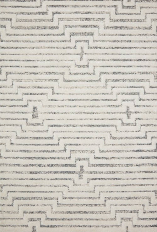 18" x 18" White / Sky Sample Rug