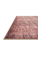 Reeds Rugs Loren 3'-6" x 5'-6" Blue / Red Area Rug