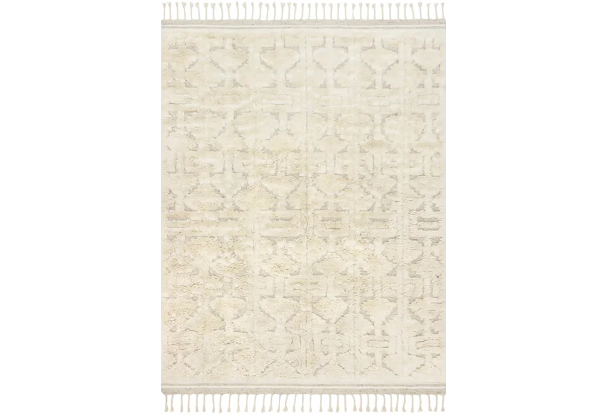 Hygge 9'6" x 13'6" Oatmeal / Ivory Rug by Loloi Rugs at Sprintz Furniture