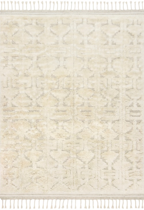 1'6" x 1'6"  Oatmeal / Ivory Rug