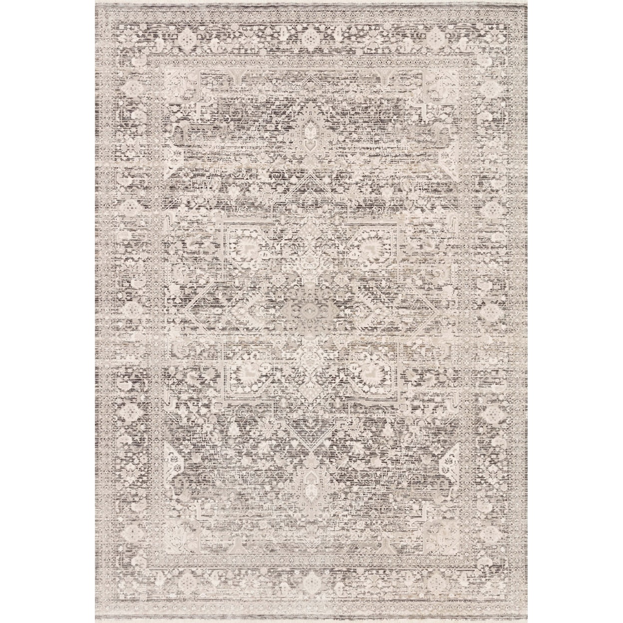 Loloi Rugs Homage 2'6" x 12'0" Ivory / Grey Rug