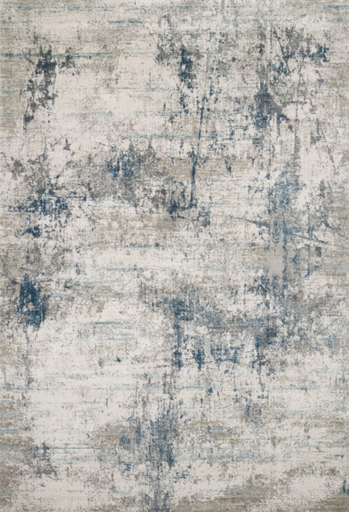 5'-3" X 7'-8" Ivory / Ocean Rug