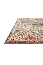 Loloi Rugs Saban 18" x 18" Navy / Rust Sample Rug