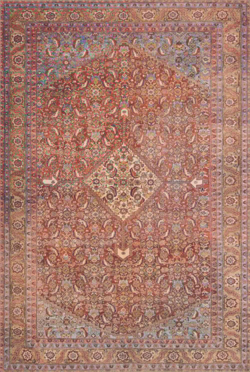 7'-6" x 9'-6" Red / Multi Area Rug