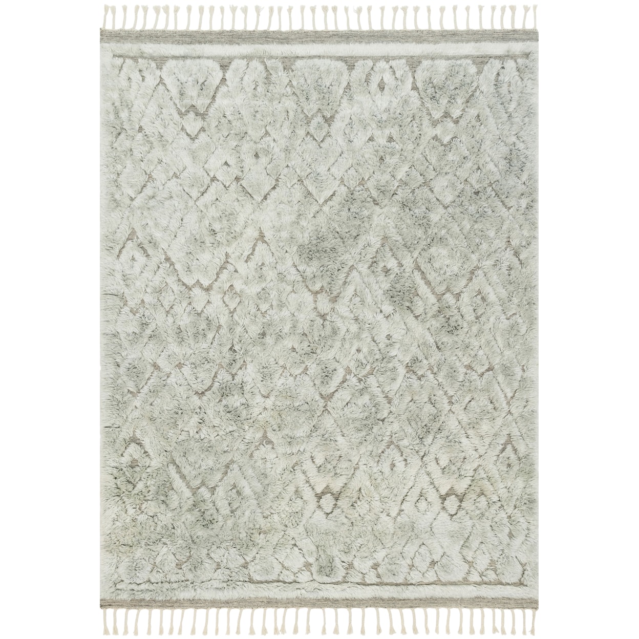 Loloi Rugs Hygge 1'6" x 1'6"  Grey / Mist Rug