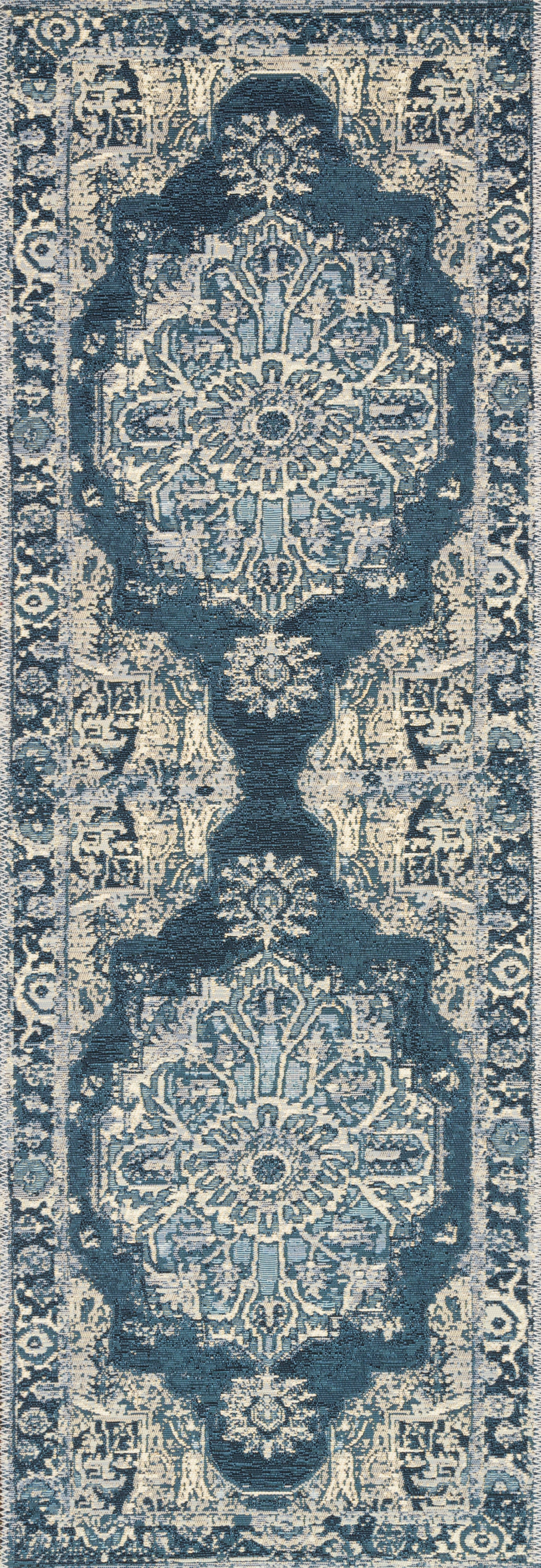 2'5" x 7'8" Dk Blue / Dk Blue Rug