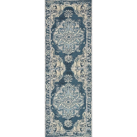 2&apos;5&quot; x 7&apos;8&quot; Dk Blue / Dk Blue Rug