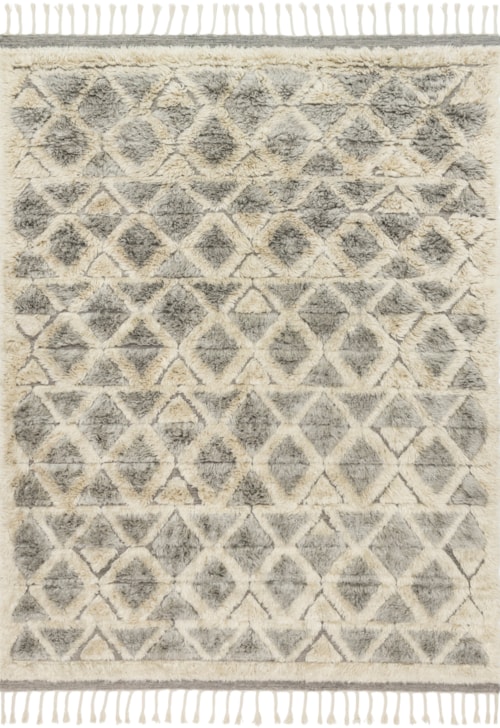 5'6" x 8'6" Smoke / Taupe Rug