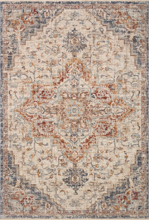 18" x 18" Ivory / Fiesta Sample Rug
