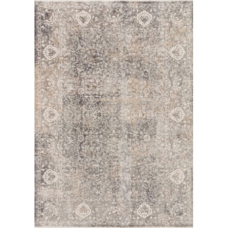 2'6" x 16'0" Stone / Ivory Rug