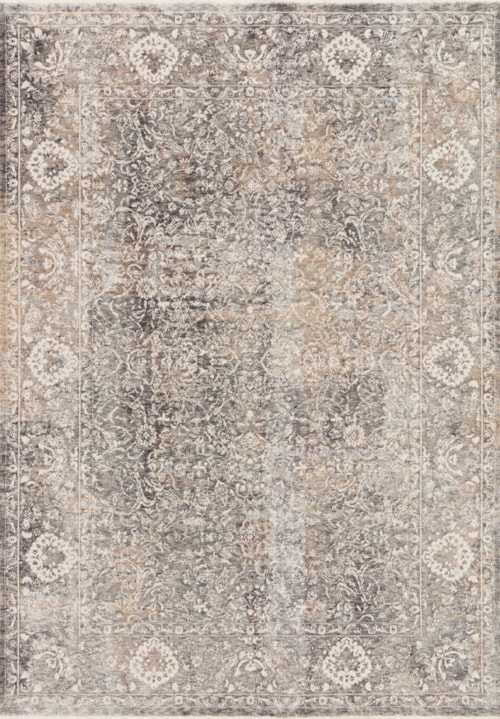 1'6" x 1'6"  Stone / Ivory Rug