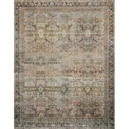 9'0" x 12'0" Olive / Charcoal Rectangle Rug