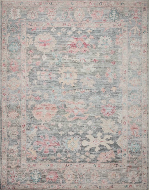 18" x 18" Graphite / Multi Sample Rug