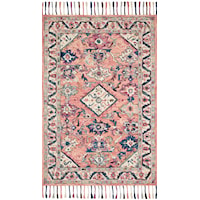 7'9" x 9'9" Pink / Multi Rectangle Rug