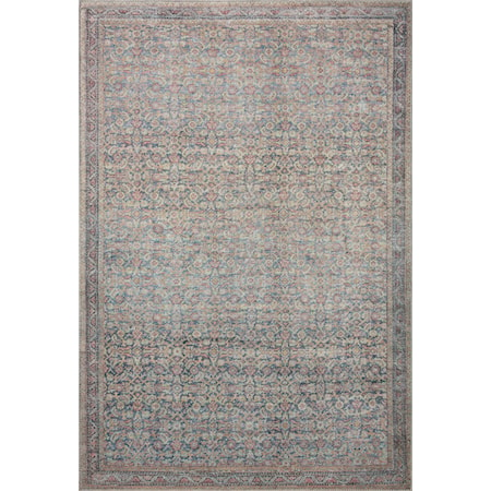 2'6" x 12'0" Denim / Multi Runner Rug