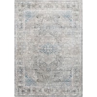 2'8" x 12' Silver / Blue Rug