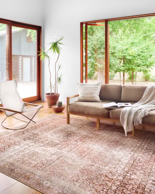 18" x 18" Cinnamon / Sage Sample Rug