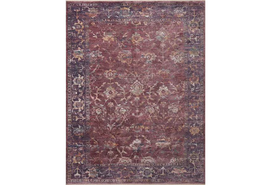 Giada 5'0" x 5'0"  Grape / Multi Rug by Reeds Rugs at Reeds Furniture