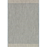 1'6" x 1'6"  Grey / Blue Rug