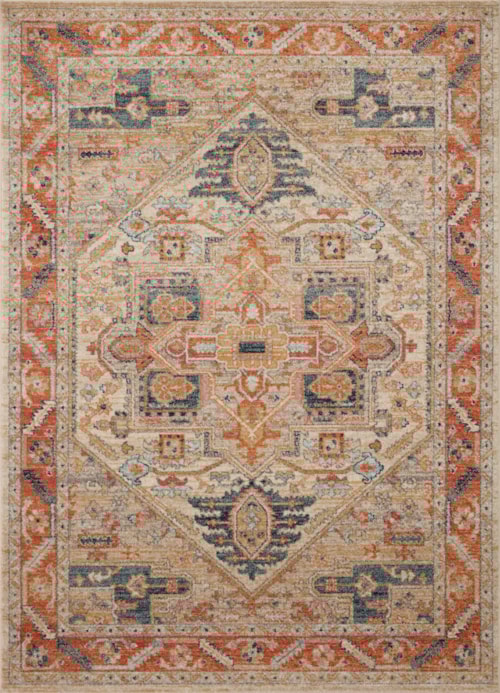 18" x 18" Sand / Multi Sample Rug