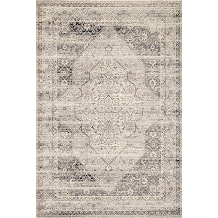 3'11" x 5'11" Stone / Ivory Rug