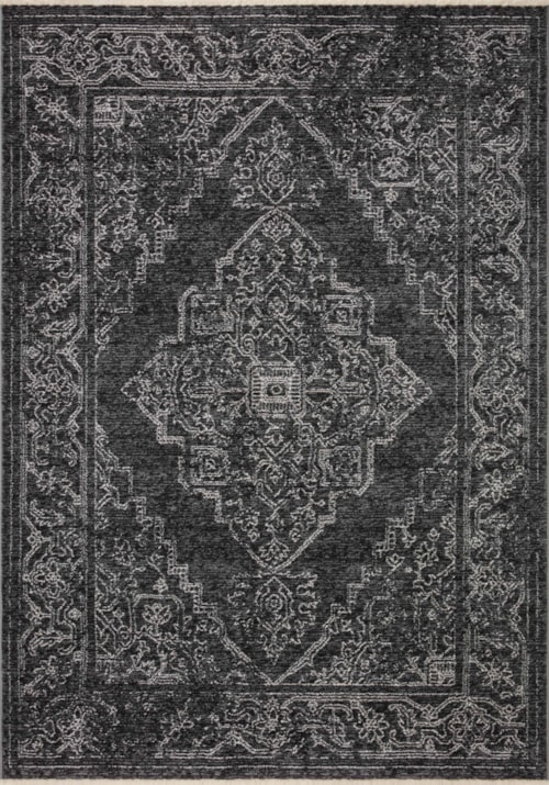 18" x 18" Charcoal / Dove Sample Rug