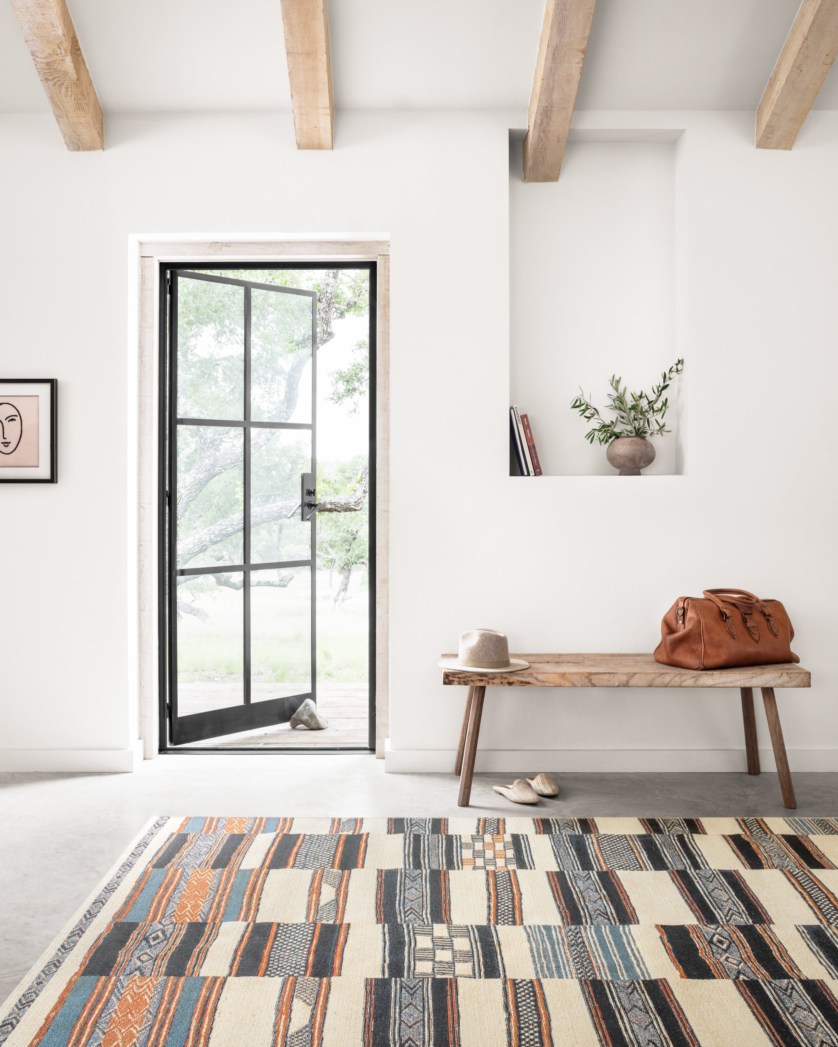 3'11" x 5'11" Ivory / Multi Rug