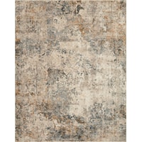 9'3" x 12'10" Ocean / Beige Rectangle Rug