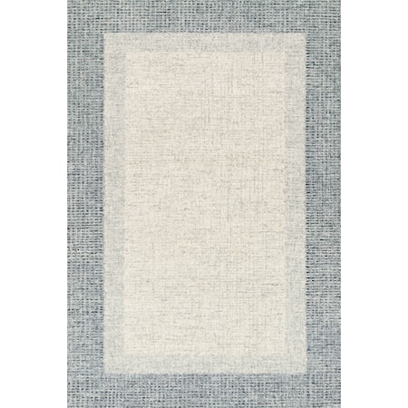 2'3" x 3'9" Grey / Blue Rug