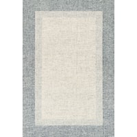 2'3" x 3'9" Grey / Blue Rug